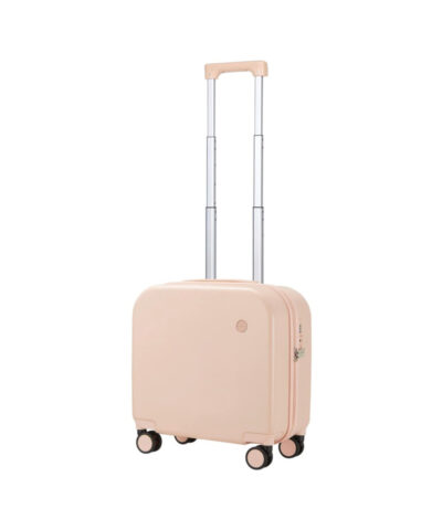 Mixi Lightweight Carry On Rolling Spinner Wheels Travel Bag 16 Inch pink
