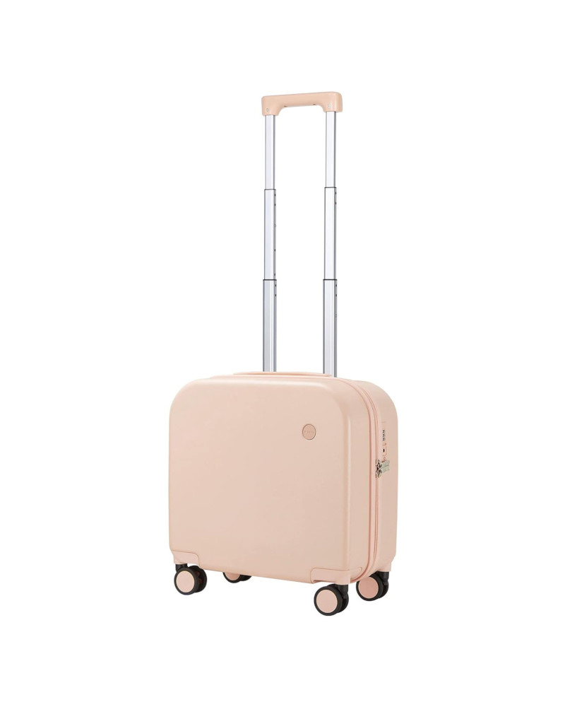 Mixi Lightweight Carry On Rolling Spinner Wheels Travel Bag 16 Inch pink