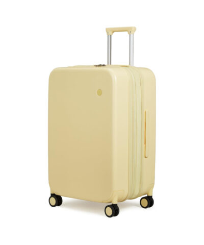 Mixi New Design Puristic Expandable TSA Lock Travel Luggage Lightweight Large Capacity Suitcase With Spinner Wheels yellow 24