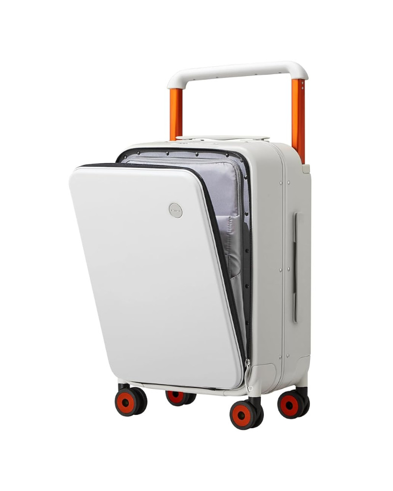 Mixi New Design Wide Handle Suitcase Carry On Travel Luggage Trolley Case white 24