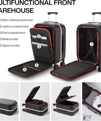 Mixi New Innovative Design Carry On Hardside Rolling Luggage 25082536 3