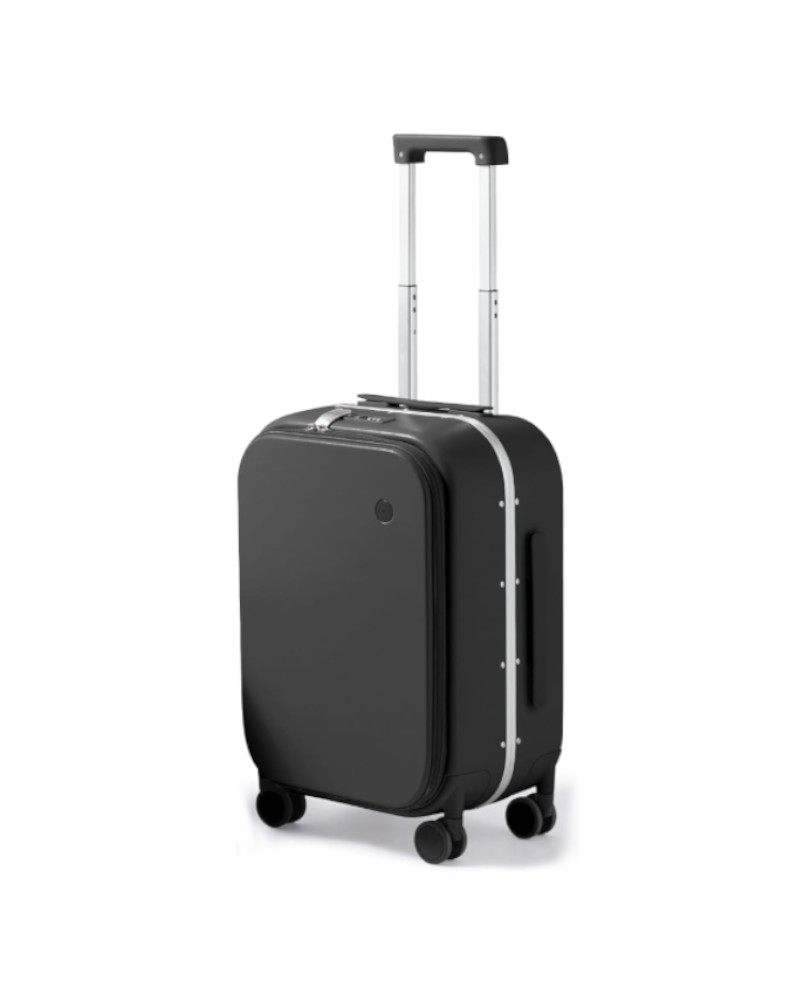 Mixi New PC Aluminum Frame Suitcase Front Opening Rolling Travel Luggage black thumb1