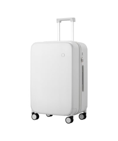 Mixi Patent Design PC Travel Luggage On Spinner Wheels white 24
