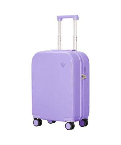 Mixi Puristic Design Travel Luggage Rolling Hardshell Trolley Suitcase purple 20