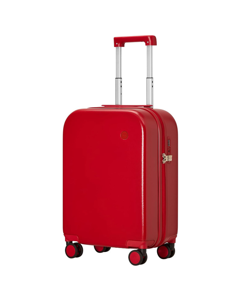 Mixi Puristic Design Travel Luggage Rolling Hardshell Trolley Suitcase red 20