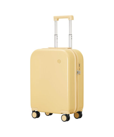 Mixi Puristic Design Travel Luggage Rolling Hardshell Trolley Suitcase yellow 20
