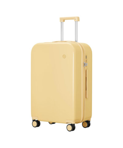 Mixi Puristic Design Travel Luggage Rolling Hardshell Trolley Suitcase yellow 24