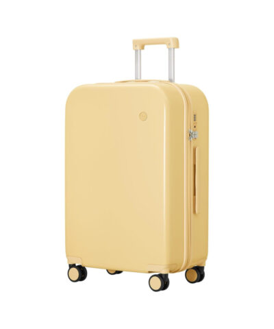 Mixi Puristic Design Travel Luggage Rolling Hardshell Trolley Suitcase yellow 26