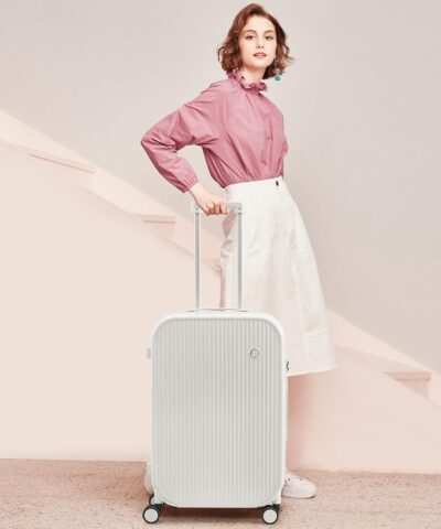 Mixi Striped Travel Luggage Cabin Size Luggage Lightweight Carry On Case Rolling Wheel PC Suitcase 25082626 3