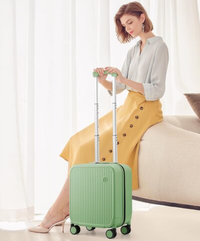 Mixi Striped Travel Luggage Cabin Size Luggage Lightweight Carry On Case Rolling Wheel PC Suitcase 25082626 4