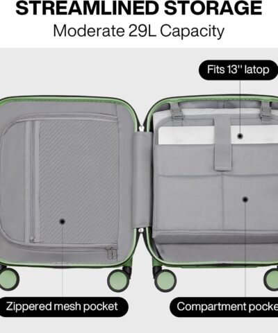 Mixi Striped Travel Luggage Cabin Size Luggage Lightweight Carry On Case Rolling Wheel PC Suitcase 25082626 8