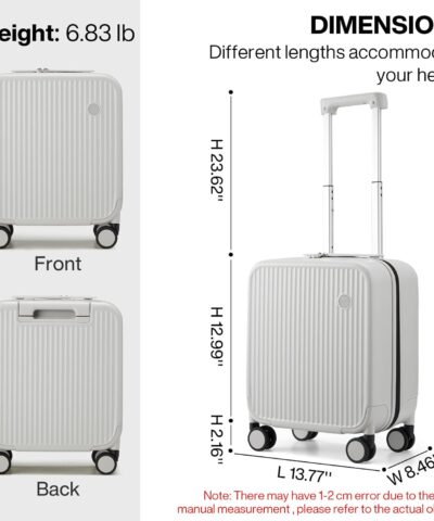 Mixi Striped Travel Luggage Cabin Size Luggage Lightweight Carry On Case Rolling Wheel PC Suitcase 25082626 9