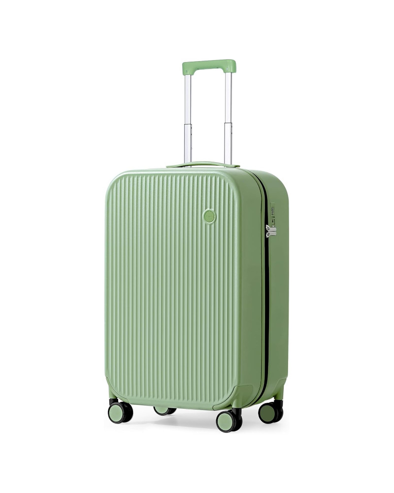Alternative view of Mixi Striped Travel Luggage Cabin Size Luggage Lightweight Carry On Case Rolling Wheel PC Suitcase