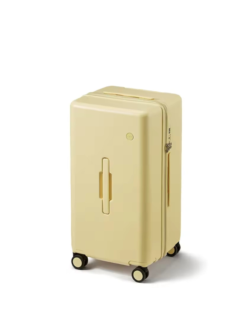 Mixi Striped Travel Luggage Cabin Size Luggage Lightweight Carry On Case Rolling Wheel PC Suitcase yellow thumb
