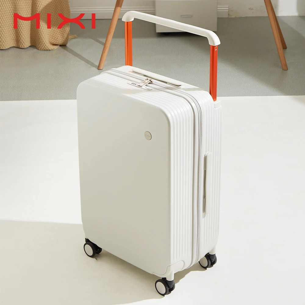 Alternative view of Mixi Wide Handle Travel Trolley Case Luggage PC Hardshell Carry On Case Large Capacity Spinner Suitcase with TSA Lock