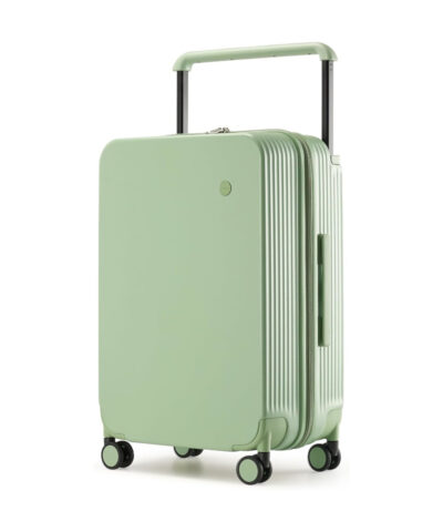 Mixi Wide Handle Travel Trolley Case Luggage PC Hardshell Carry On Case Large Capacity Spinner Suitcase with TSA Lock green 20