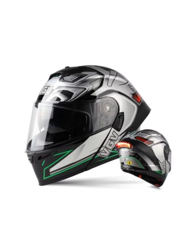 LED Flip-Up Modular Motorcycle Helmet | Full-Face for Men & Women - Image 12