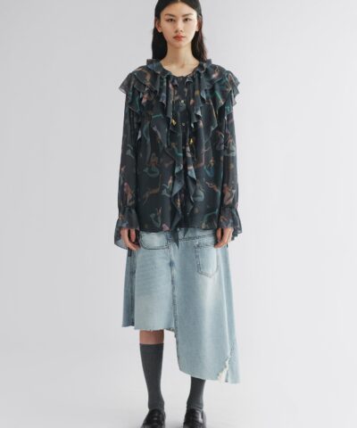 Alternative view of Mermaid ruffle collar shirt