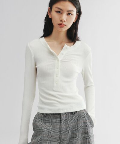Tencel-Wool Henley T-Shirt