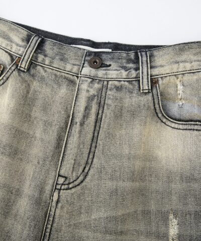 Vintage wash denim pants - Image 7