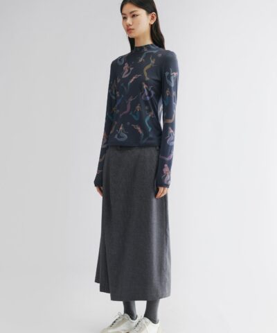 Wrap wool skirt - Image 4
