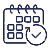 monthly subscription auto renewal line icon 2T8Y984g