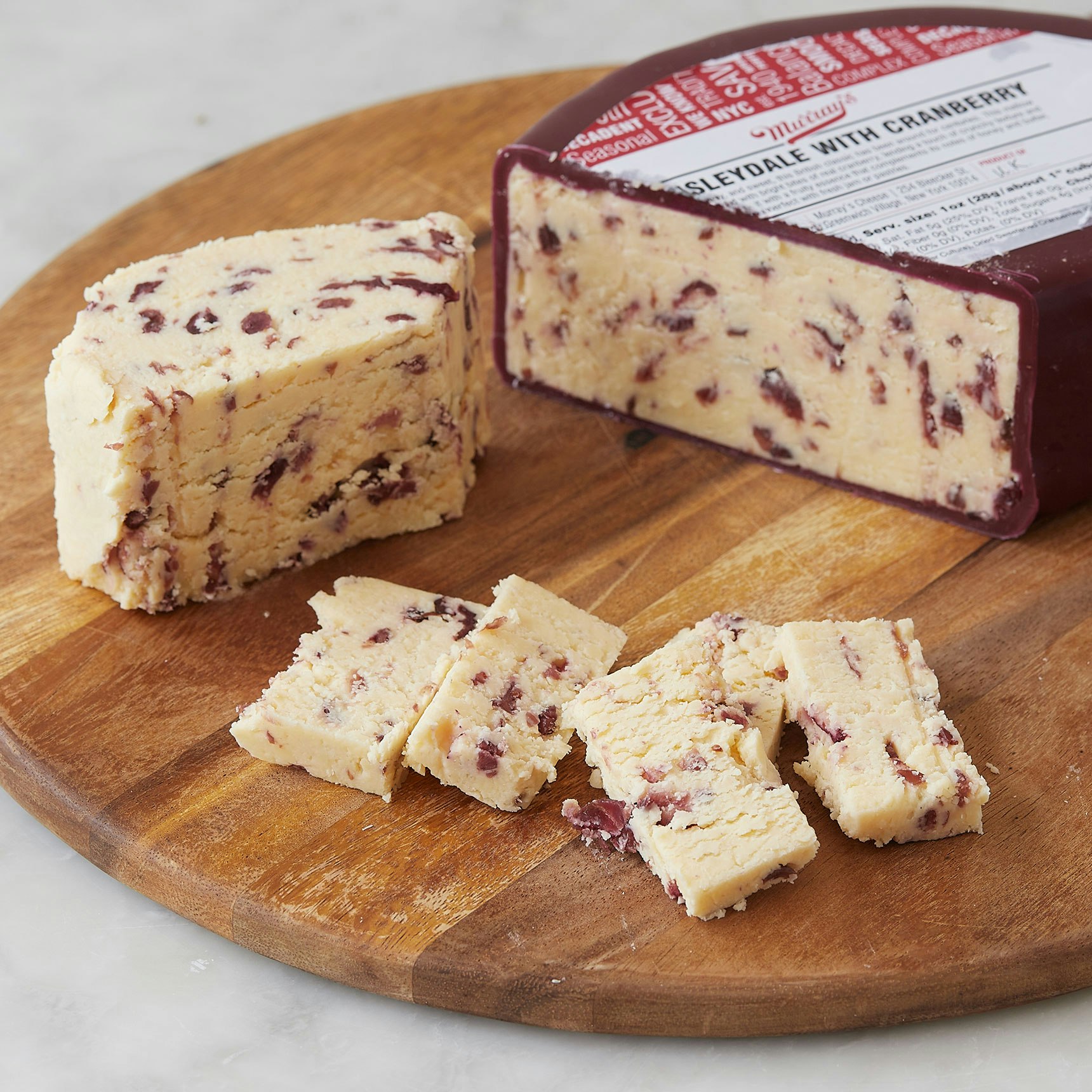 Wensleydale Cheese with Cranberries