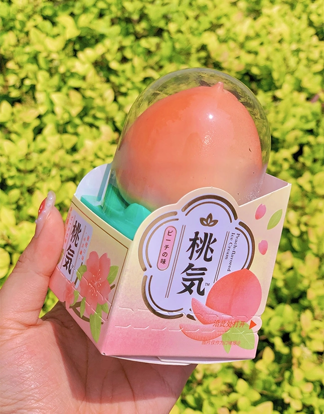 peach ice cream