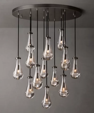 RH Rain Round Chandelier 36" - Image 10
