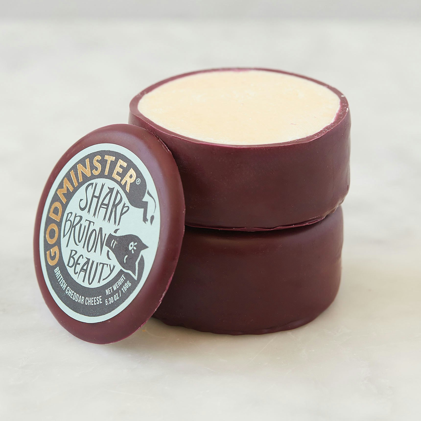 Godminster Bruton Beauty Vintage Cheddar Cheese - 150 gm Puck