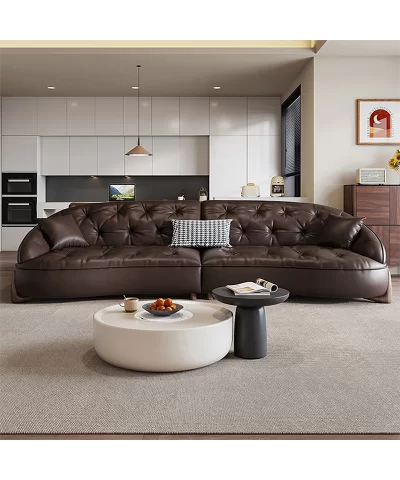 110.24 WhiteGenuineLeatherModularSofacushioncouch 109025187 109025185 109025186 4d