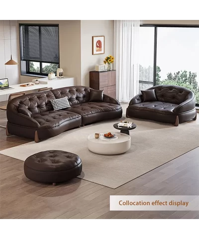 110.24 WhiteGenuineLeatherModularSofacushioncouch 109025187 109025185 109025186 8s