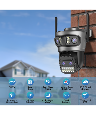 Outdoor PTZ Security Camera with Auto Tracking, Color Night Vision & 2-Way Audio - Image 14