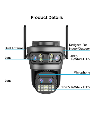Outdoor PTZ Security Camera with Auto Tracking, Color Night Vision & 2-Way Audio - Image 17