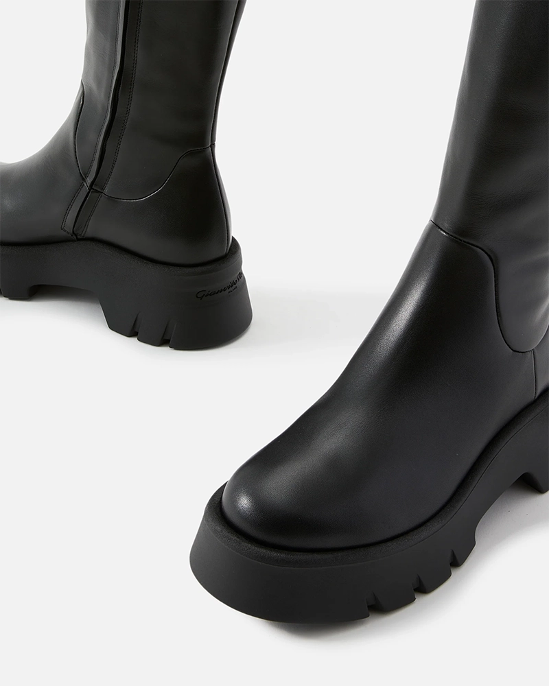Alternative view of Gianvito Rossi Montey Leather Platform Boots