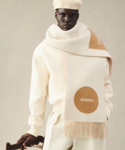 Jacquemus Jacquard Logo The Rond Carré Scarf - Image 7