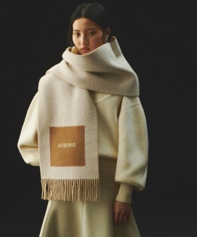 Jacquemus Jacquard Logo The Rond Carré Scarf - Image 6