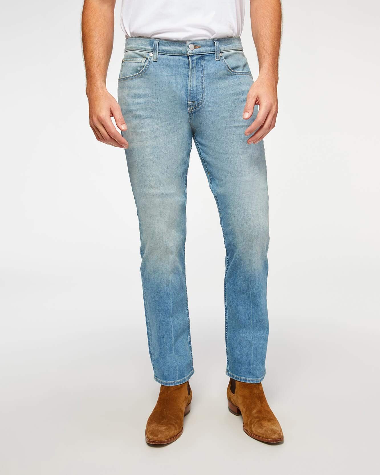 7 For All Mankind The Straight With Clean Pocket In Apollo-20247431