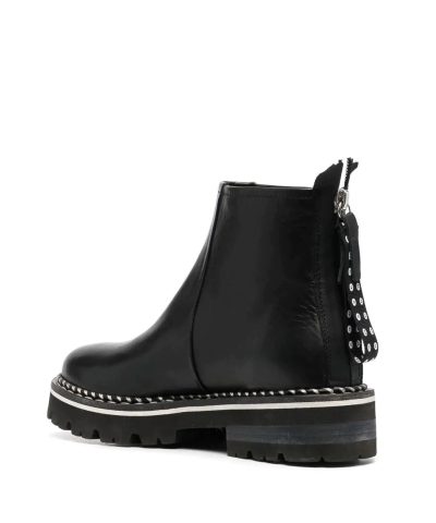AGL Black Contrast Stitch Boots 2