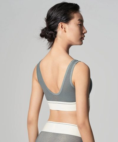 AIMER CHUANG Mingdong 2 Series U Neck Unsupported Hidden Hole Cup Vest Bra 1