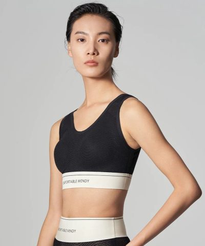 AIMER CHUANG Mingdong 2 Series U-Neck Unsupported Hidden Hole Cup Vest Bra-20238724