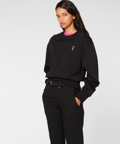 AMI Alexandre Mattiussi Crewneck Sweatshirt With Ami De Coeur Logo 1