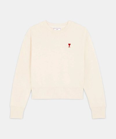 AMI Alexandre Mattiussi Crewneck Sweatshirt With Ami De Coeur Logo 6