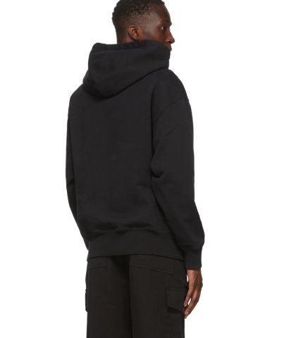AMI Men's Black De Coeur Hoodie - Image 4