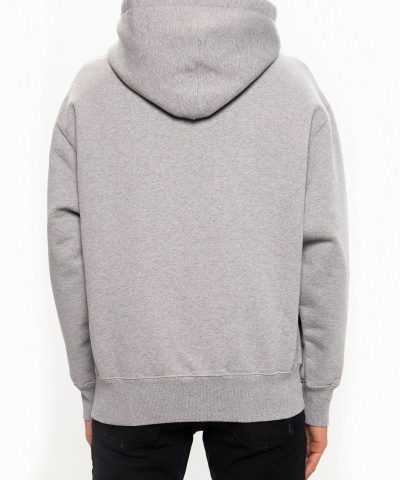 AMI Mens Grey De Coeur Hoodie 3