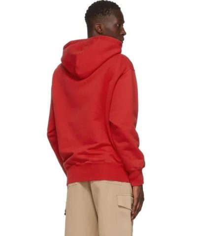 AMI Men's Red De Coeur Hoodie - Image 4