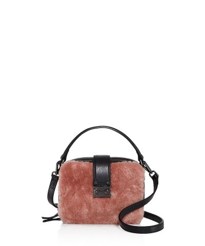 Alternative view of AQUA Tada Square Shearling Crossbody