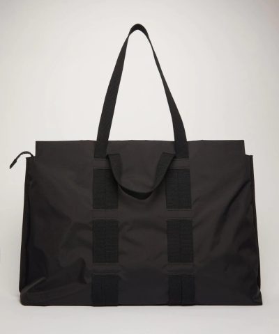 Acne Studios Logo Plaque Tote Bag Black 2