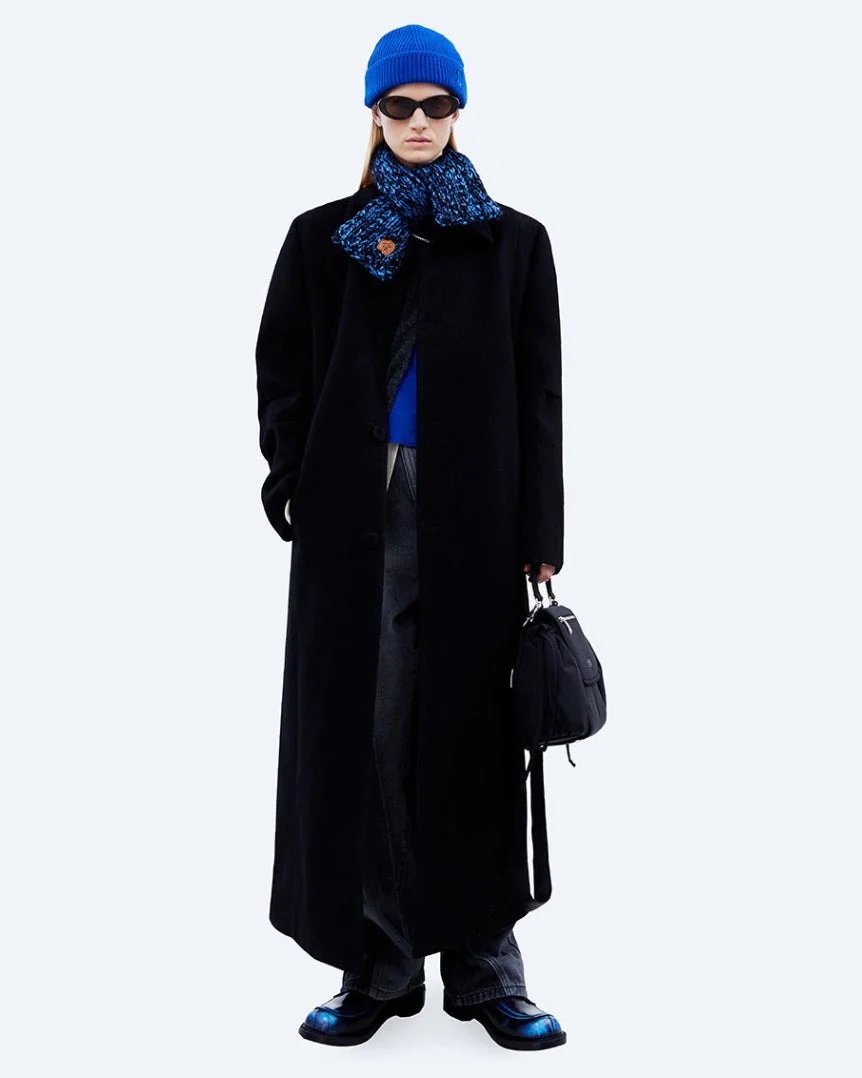 Alternative view of Ader Error Blue & Navy Petit Muffler Scarf