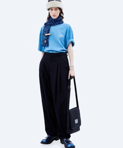 Ader Error Blue & Navy Petit Muffler Scarf - Image 4